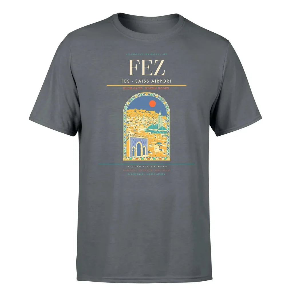 Fes (FEZ) T-Shirt single-side front print in Gray | fes-fez-double-side-t-shirt