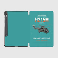 Thumbnail for Airbus H215M design on turquoise samsung tablet tablet case