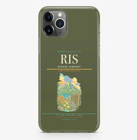 Thumbnail for Rishirifuji Airport (RIS) design on green army iPhone 16 Pro MagSafe case