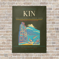 Thumbnail for Norman Manley International Airport KIN — Kingston vertical canvas print - no frame - green army background