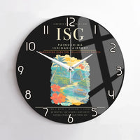 Thumbnail for Painushima Ishigaki Airport ISG Wall-Clock No-Frame - Black