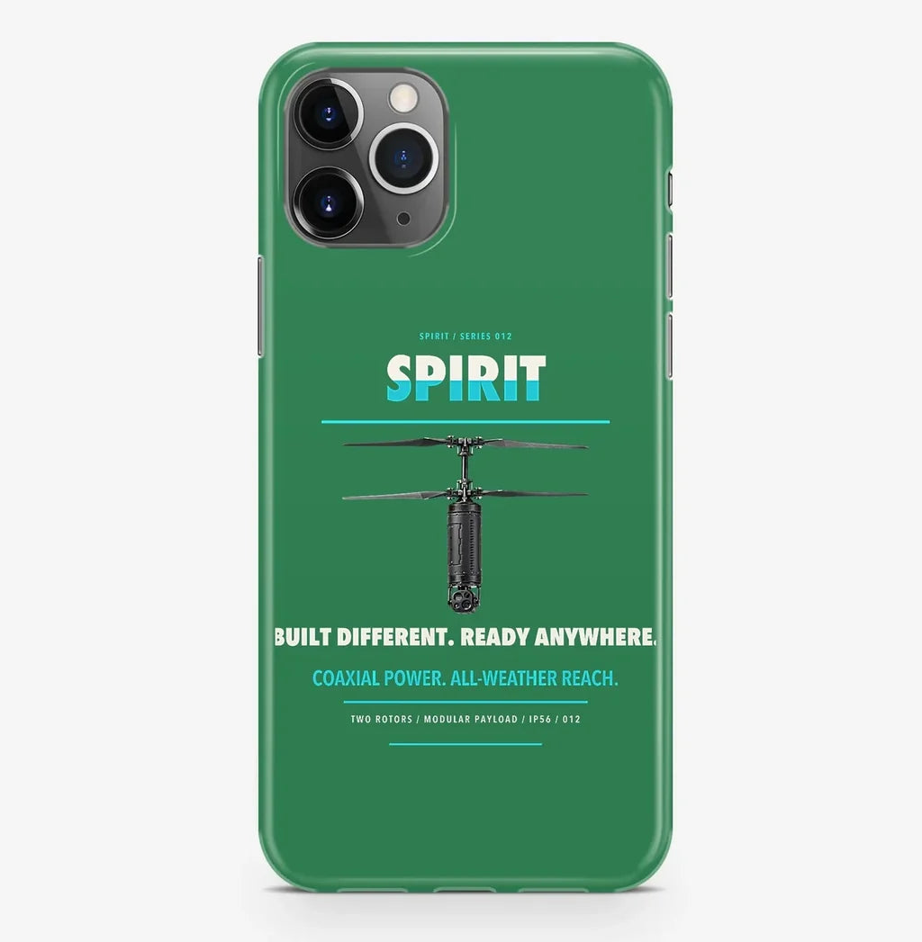 Ascent AeroSystems Spirit Case ProMax design on green iphone case promax