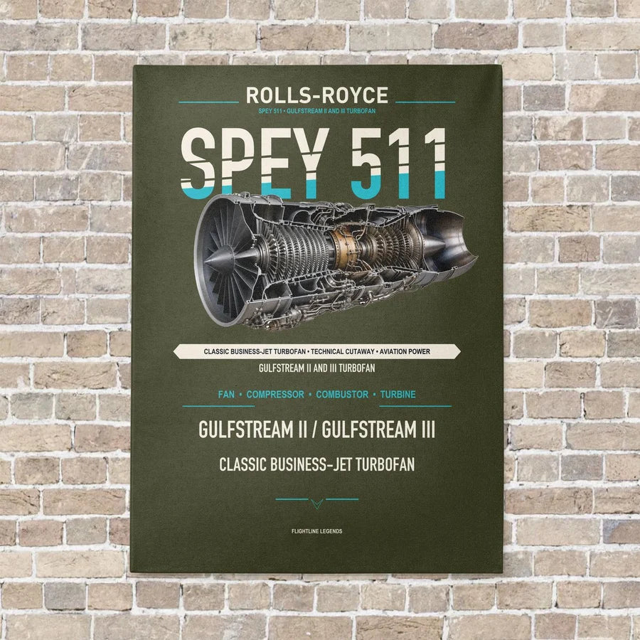SPEY 511 vertical canvas print - no frame - green army background