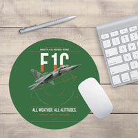 Thumbnail for Dassault Mirage F1C design on green round mouse pad