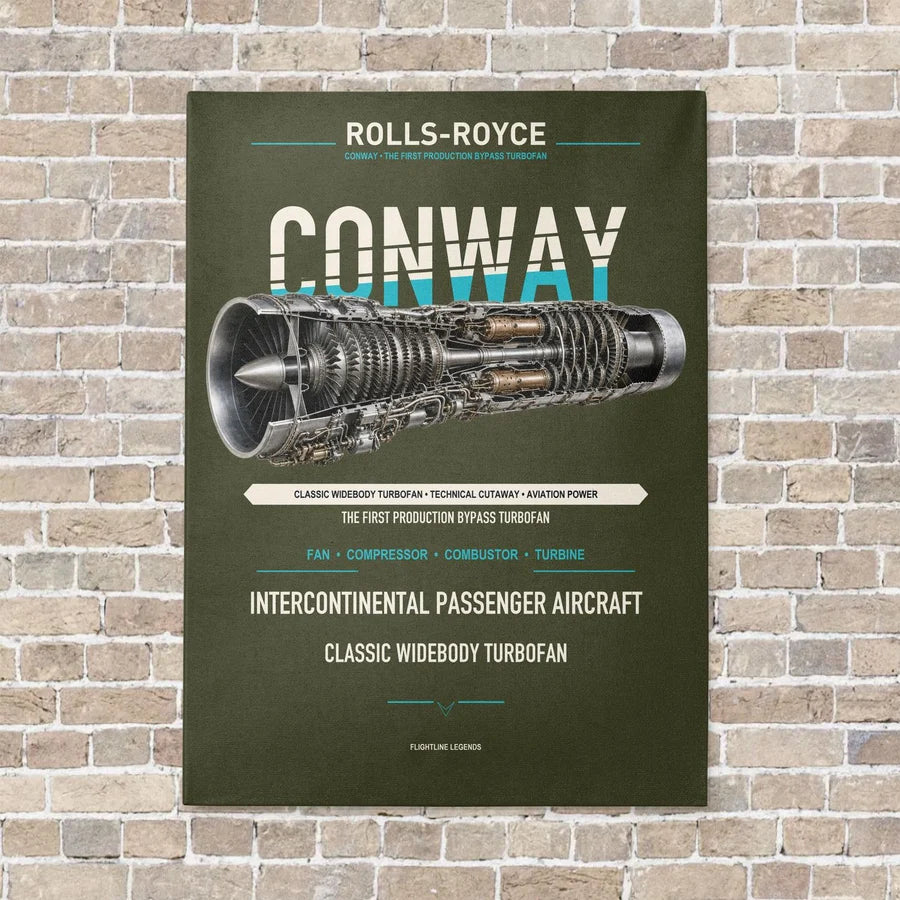 CONWAY vertical canvas print - no frame - green army background