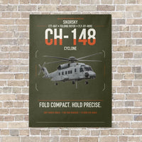 Thumbnail for Sikorsky CH-148 Cyclone vertical canvas print - no frame - green army background