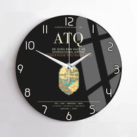 Thumbnail for Sri Guru Ram Dass Jee International Airport Amritsar ATQ Wall-Clock No-Frame - Black