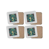 Thumbnail for The Mangrove Channel Idle - Designed Coasters design on light gray 4-pieces-set