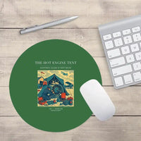 Thumbnail for VINTAGE G4356 - The Hot Engine Tent - Designed Mouse Pads design on green round