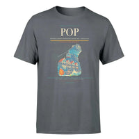 Thumbnail for Gregorio Luperón International Airport (POP) T-Shirt single-side front print in Gray | gregorio-luperón-international-airport-pop-double-side-t-shirt