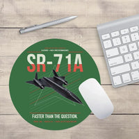 Thumbnail for SR-71A Blackbird design on green round mouse pad