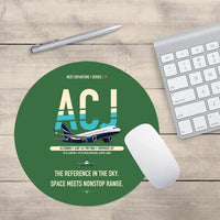 Thumbnail for Airbus ACJ320neo design on green round mouse pad