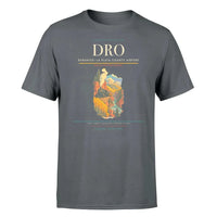 Thumbnail for Durango–La Plata County Airport (DRO) T-Shirt single-side front print in Gray | durangola-plata-county-airport-dro-double-side-t-shirt