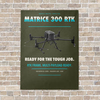 Thumbnail for DJI Matrice 300 RTK vertical canvas print - no frame - green army background