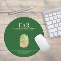 Thumbnail for Hector International Airport (FAR) design on green round mouse pad