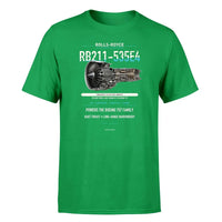 Thumbnail for RB211-535E4 design on green single side