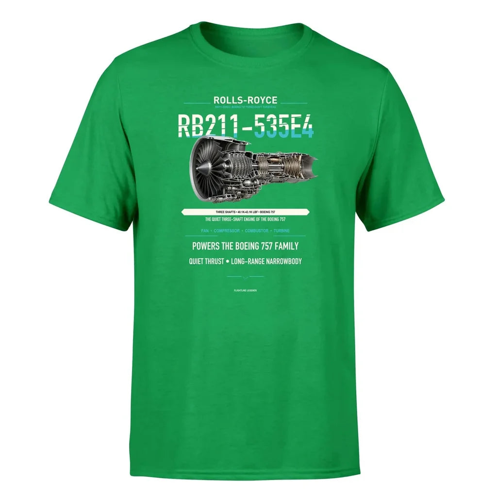 RB211-535E4 design on green single side