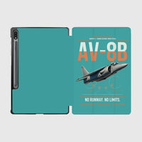 Thumbnail for AV-8B Harrier II design on turquoise samsung tablet tablet case