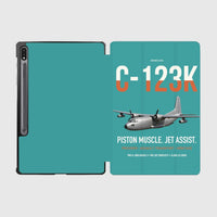 Thumbnail for C-123K Provider design on turquoise samsung tablet tablet case