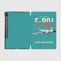 Thumbnail for F-89J Scorpion design on turquoise samsung tablet tablet case