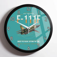 Thumbnail for F-111F Aardvark design on turquoise framed wall clock