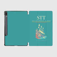 Thumbnail for Cyril E. King Airport (STT) design on turquoise samsung tablet tablet case