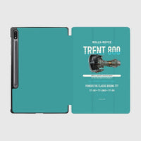 Thumbnail for TRENT 800 design on turquoise samsung tablet tablet case