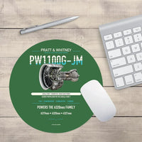 Thumbnail for PW1100G-JM design on green round mouse pad