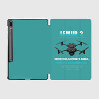 Thumbnail for BRINC LEMUR 2 design on turquoise samsung tablet tablet case