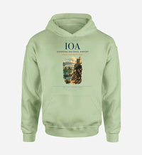 Thumbnail for Ioannina National Airport (IOA) design on light green hoodie single-side print