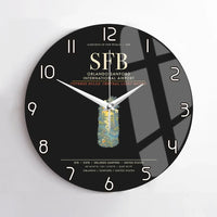 Thumbnail for Orlando Sanford International Airport SFB Wall-Clock No-Frame - Black