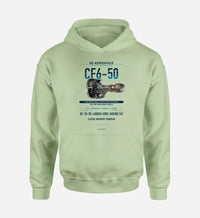 Thumbnail for CF6-50 design on light green hoodie single side