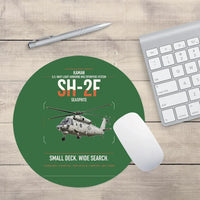 Thumbnail for Kaman SH-2F Seasprite design on green round mouse pad
