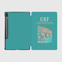 Thumbnail for Erfurt-Weimar Airport (ERF) design on turquoise samsung tablet tablet case