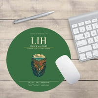 Thumbnail for Līhuʻe Airport (LIH) design on green round mouse pad
