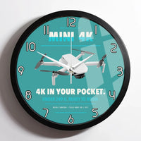 Thumbnail for DJI Mini 4K design on turquoise framed wall clock