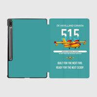 Thumbnail for De Havilland Canadair 515 design on turquoise samsung tablet tablet case