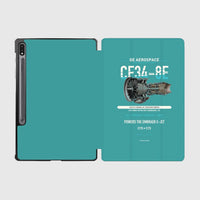 Thumbnail for CF34-8E design on turquoise samsung tablet tablet case