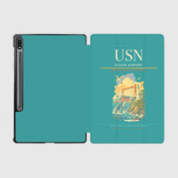 Thumbnail for Ulsan Airport (USN) design on turquoise samsung tablet tablet case