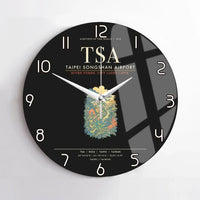 Thumbnail for Taipei Songshan Airport TSA Wall-Clock No-Frame - Black