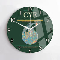 Thumbnail for Jose Joaquin de Olmedo International Airport GYE Wall-Clock No-Frame - Dark Green