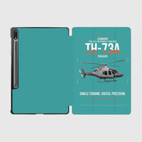 Thumbnail for Leonardo TH-73A Thrasher design on turquoise samsung tablet tablet case