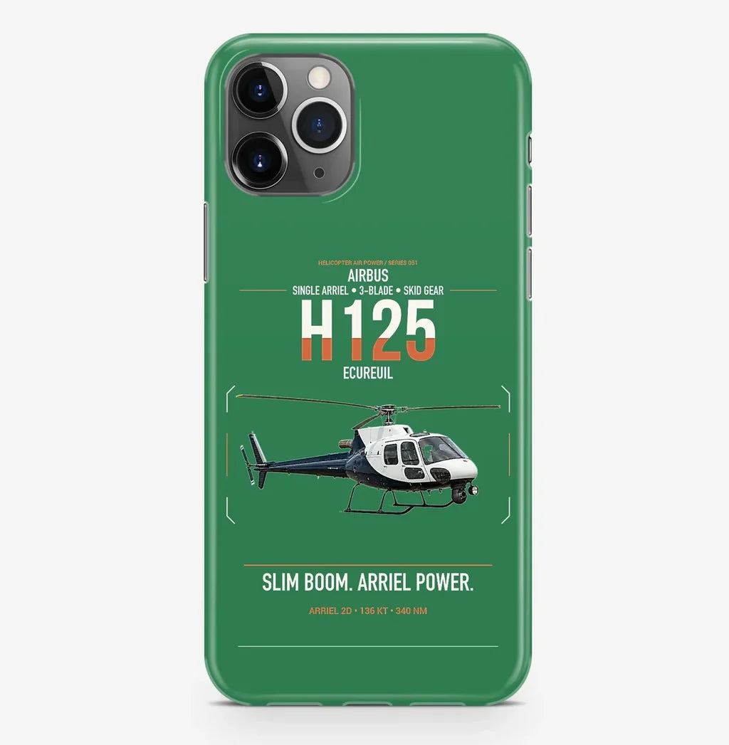 Airbus H125 design on green magsafe iphone case, for iPhone Pro Max