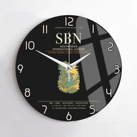 Thumbnail for South Bend International Airport SBN Wall-Clock No-Frame - Black