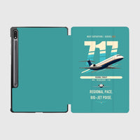 Thumbnail for Boeing 717-200 design on turquoise samsung tablet tablet case
