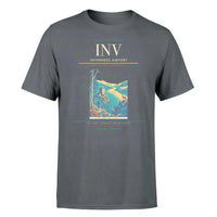 Thumbnail for Inverness Airport (INV) T-Shirt single-side front print in Gray | inverness-airport-inv-double-side-t-shirt