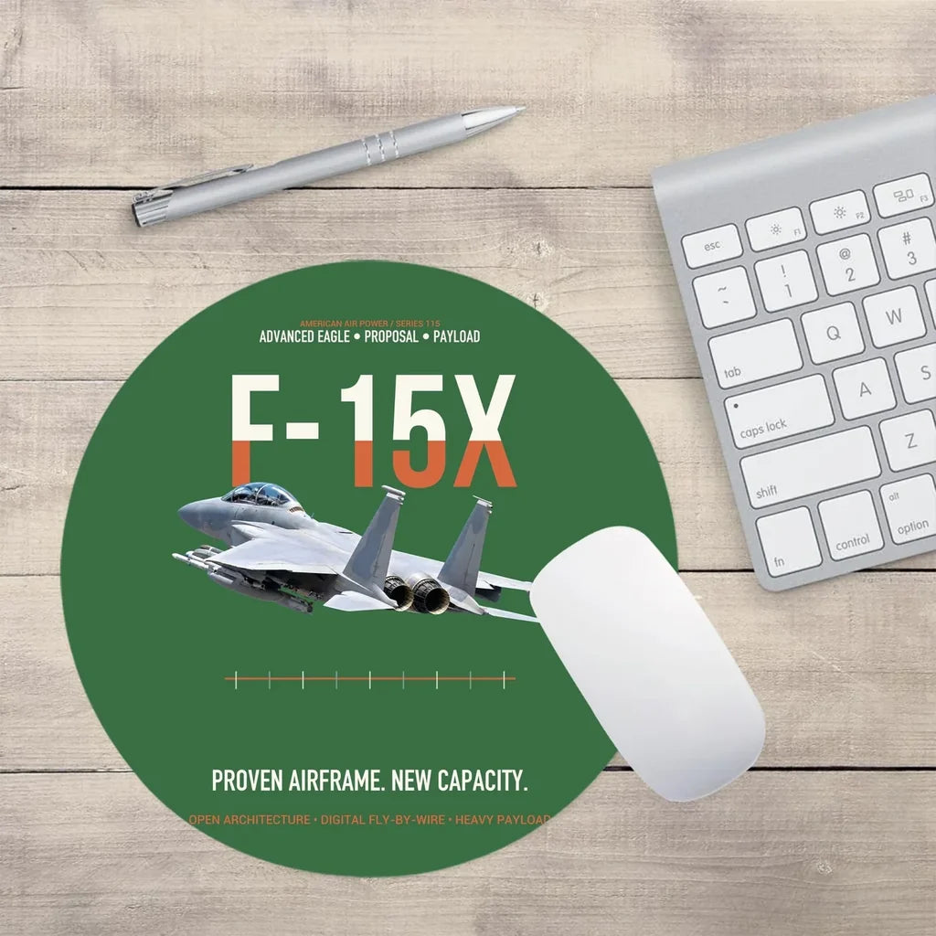 F-15X Advanced Eagle Proposal Proven Airframe New Capacity design on green round mouse pad