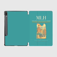 Thumbnail for EuroAirport Basel-Mulhouse-Freiburg (MLH) design on turquoise samsung tablet tablet case