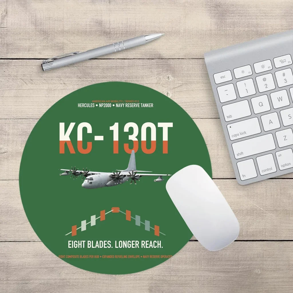 KC-130T NP2000 design on green round mouse pad