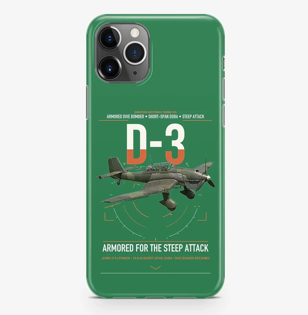 Junkers Ju 87D-3 design on green magsafe iphone case, for iPhone Pro Max